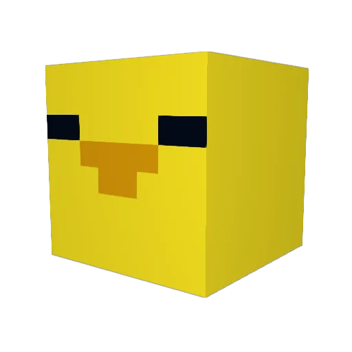 Sean51 Minecraft avatar head, 3D render