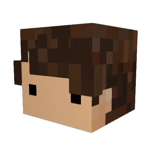 SeanClan Minecraft avatar head, 3D render