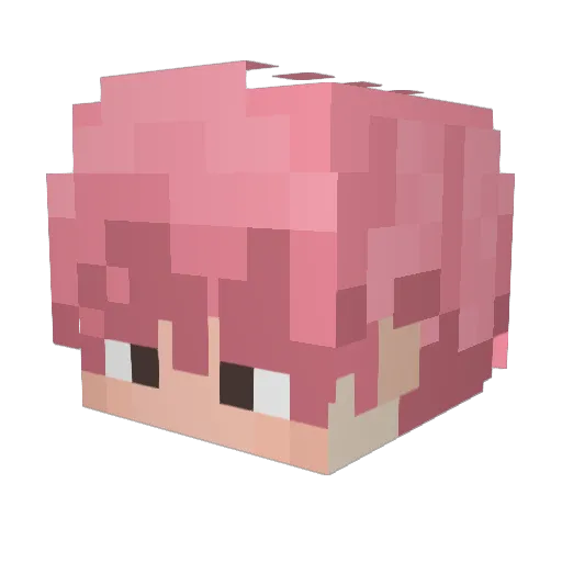 SeanFlix Minecraft avatar head, 3D render