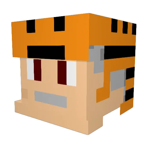 SeanHaMagniv Minecraft avatar head, 3D render