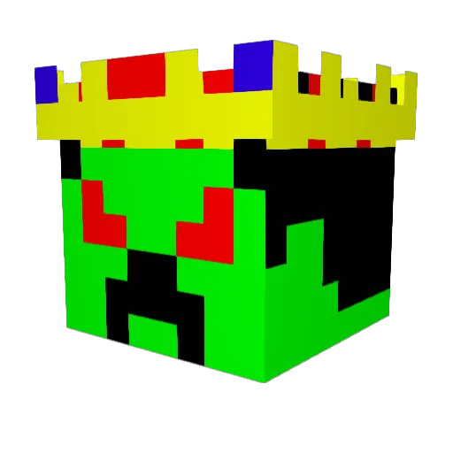 SeanKong Minecraft avatar head, 3D render