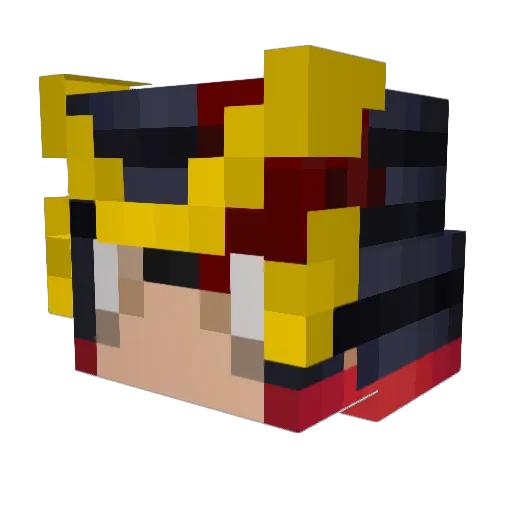 SeanOGamer Minecraft avatar head, 3D render
