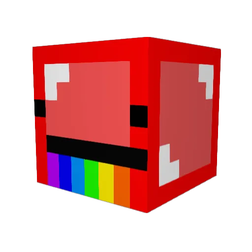 SeanPutty Minecraft avatar head, 3D render