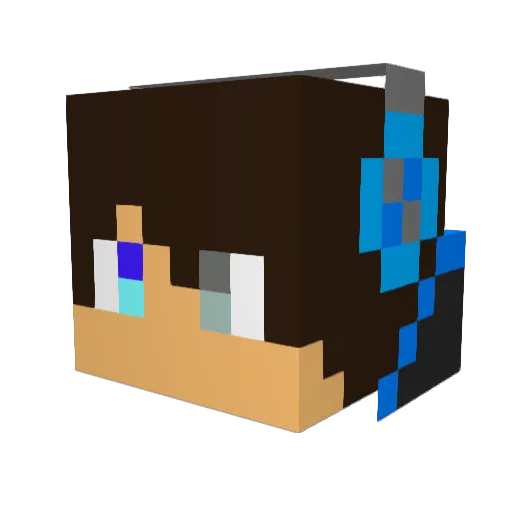 SeanRB2005 Minecraft avatar head, 3D render