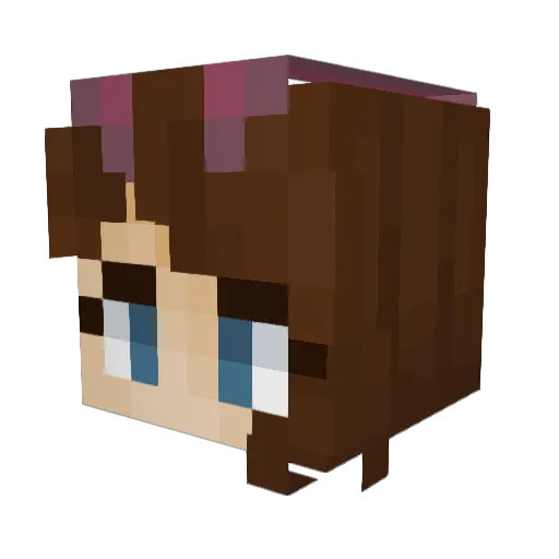 SeanTheMoth Minecraft avatar head, 3D render