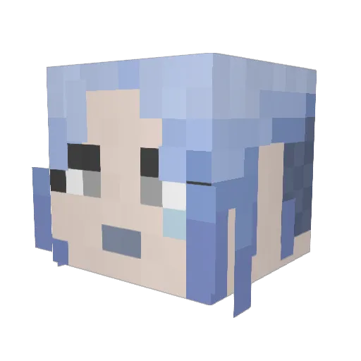 SeanYuhh Minecraft avatar head, 3D render