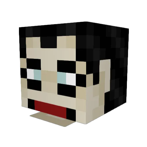 Sean_Chen Minecraft avatar head, 3D render