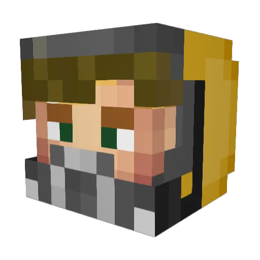 Sean_bootleg Minecraft avatar head, 3D render