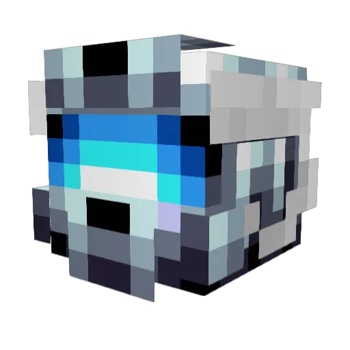Seance34 Minecraft avatar head, 3D render