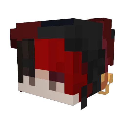 SeanieBliss Minecraft avatar head, 3D render