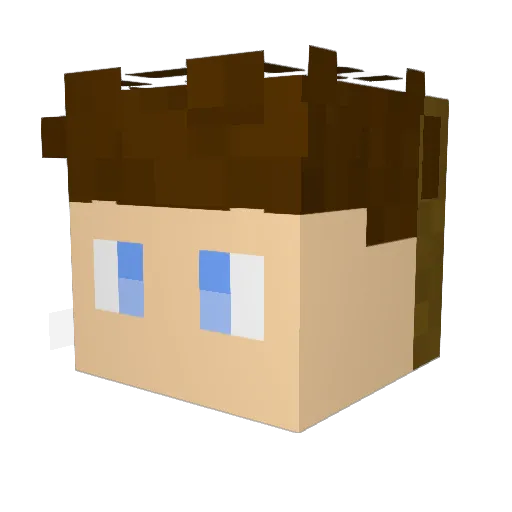Seanogliam Minecraft avatar head, 3D render