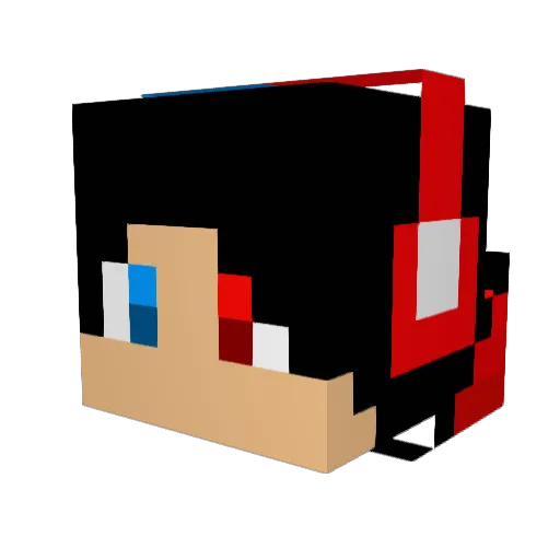 Seanold Minecraft avatar head, 3D render
