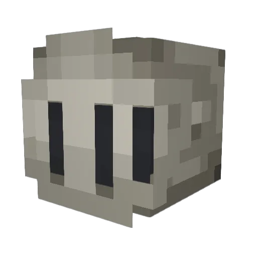 Seanselot Minecraft avatar head, 3D render