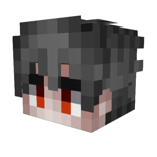Seanslw Minecraft avatar head, 3D render