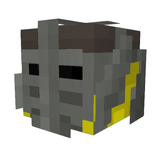 Seanster395 Minecraft avatar head, 3D render