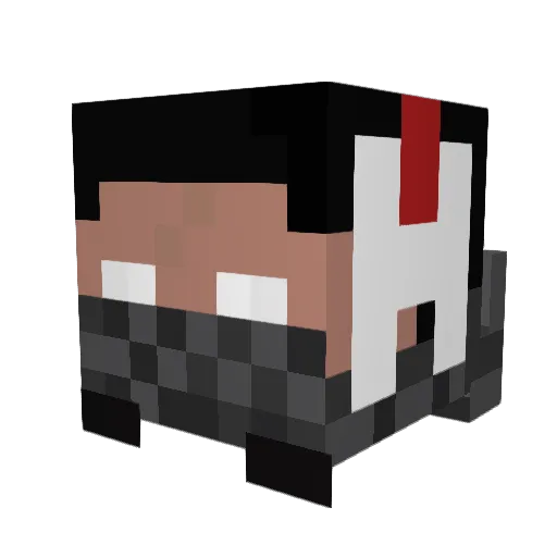 Seanx11 Minecraft avatar head, 3D render