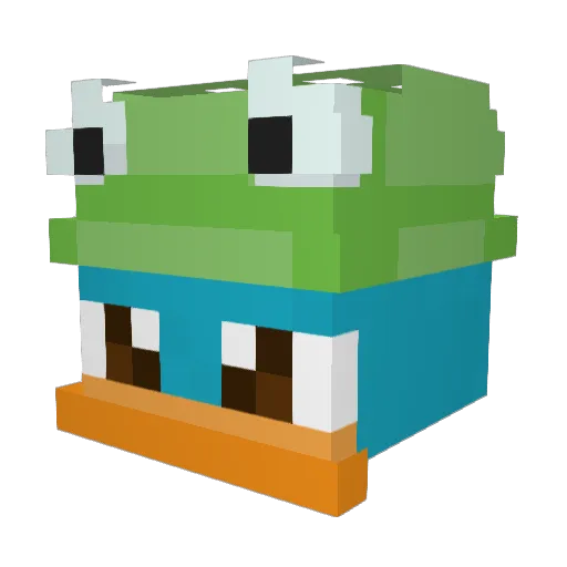 SearQuasar Minecraft avatar head, 3D render