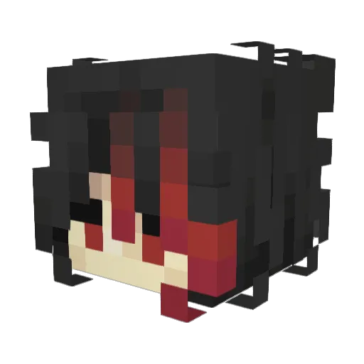 Searaa Minecraft avatar head, 3D render