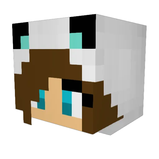 Searby Minecraft avatar head, 3D render