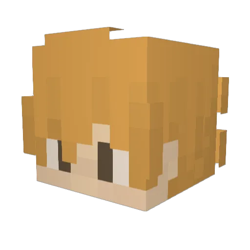 SearchingThings Minecraft avatar head, 3D render