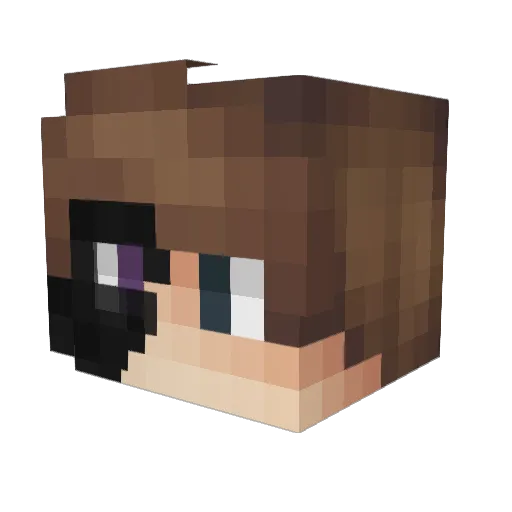Seardrake Minecraft avatar head, 3D render
