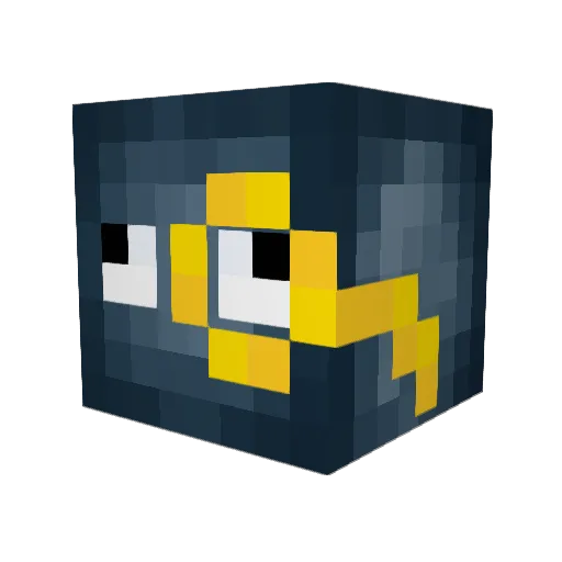 SearedChess Minecraft avatar head, 3D render
