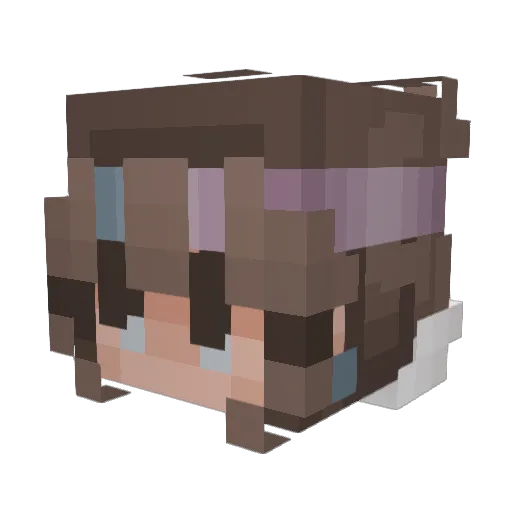 Searenity Minecraft avatar head, 3D render