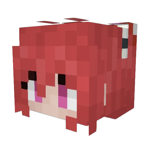 Searetek Minecraft avatar head, 3D render