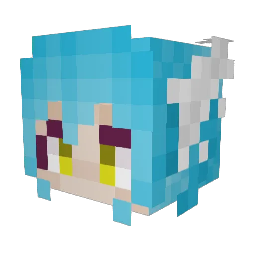 SearingAstra Minecraft avatar head, 3D render