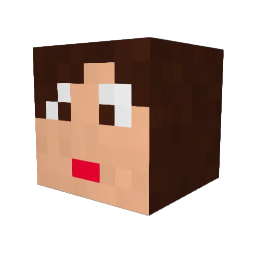 Searz Minecraft avatar head, 3D render