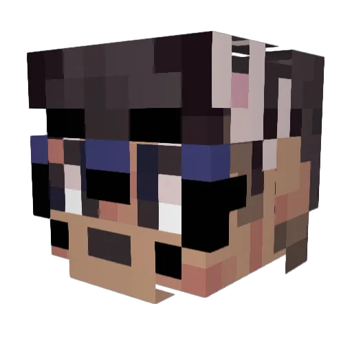 Seasky159 Minecraft avatar head, 3D render