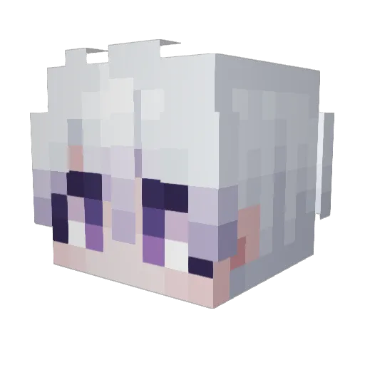Season0_02 Minecraft avatar head, 3D render