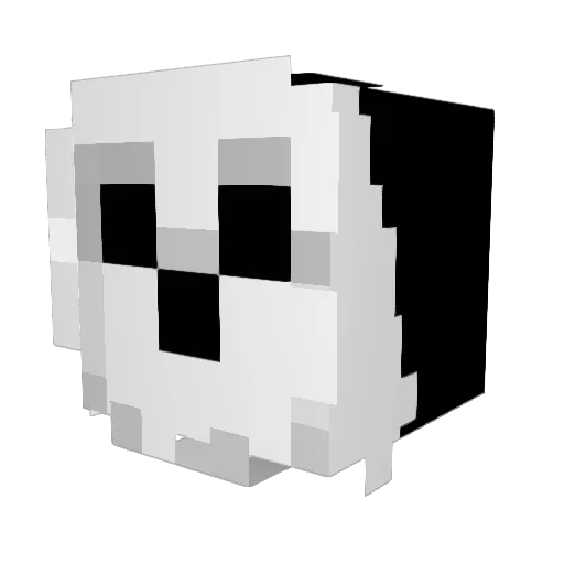 Seat72 Minecraft avatar head, 3D render