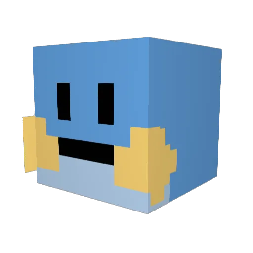 Seathans Minecraft avatar head, 3D render