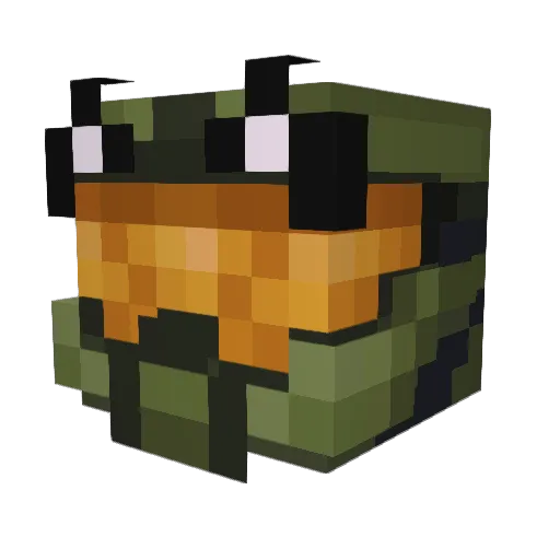 SeaweedKid117 Minecraft avatar head, 3D render