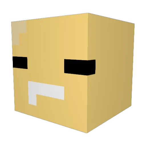 Seaweed_mochi Minecraft avatar head, 3D render