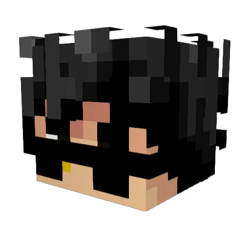 Seazes Minecraft avatar head, 3D render