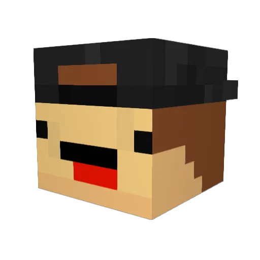 Seazzon_ Minecraft avatar head, 3D render