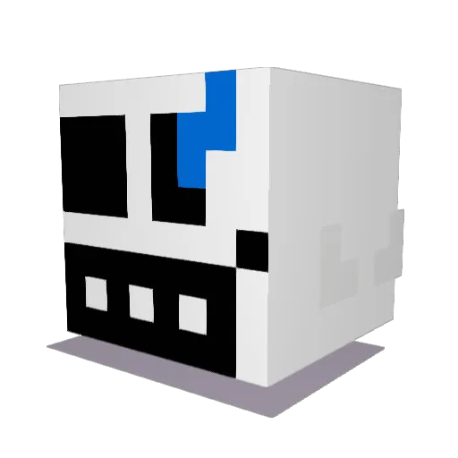 SebGor Minecraft avatar head, 3D render