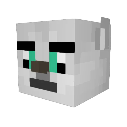 SebTheSamMarten Minecraft avatar head, 3D render