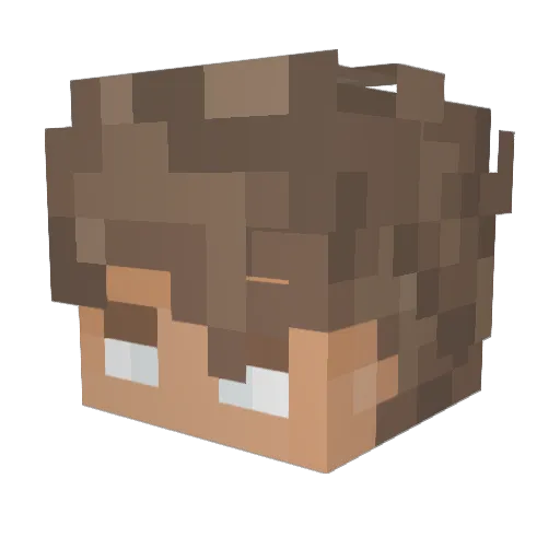 SebTint Minecraft avatar head, 3D render