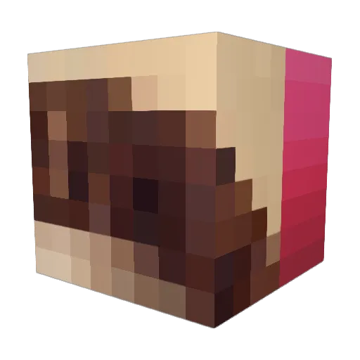 SebUltime Minecraft avatar head, 3D render