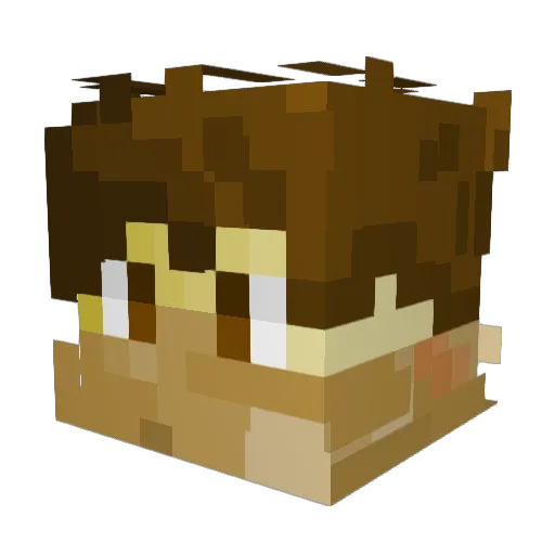 SebX34 Minecraft avatar head, 3D render