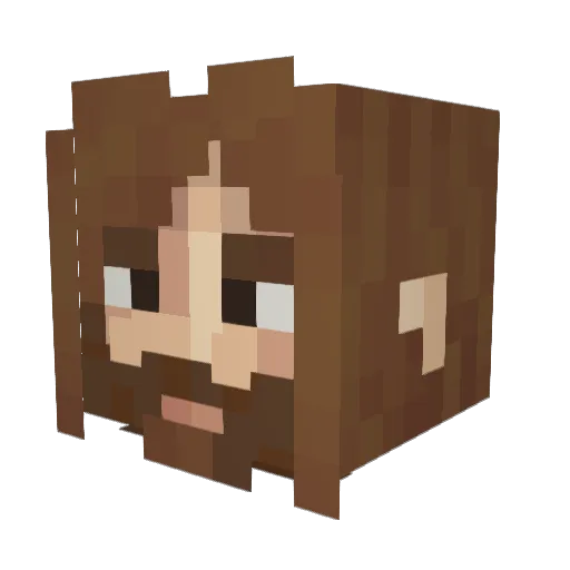 Seba04321 Minecraft avatar head, 3D render