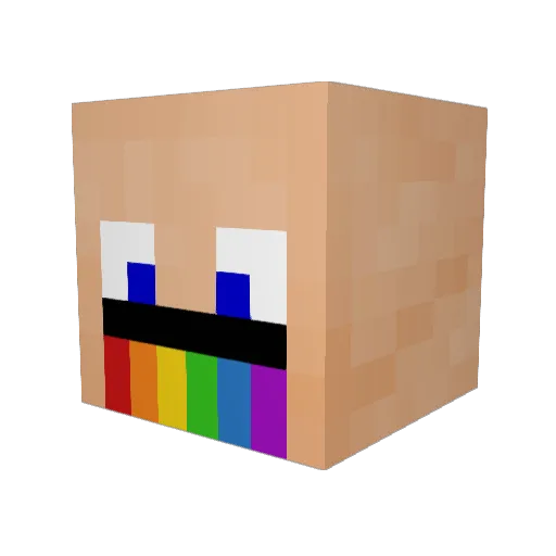 Seba6929 Minecraft avatar head, 3D render