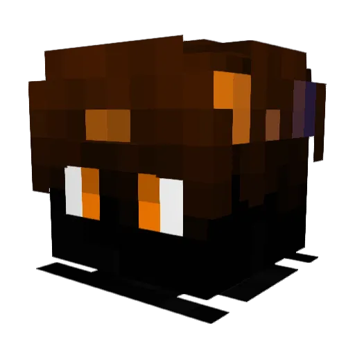 SebaDE Minecraft avatar head, 3D render
