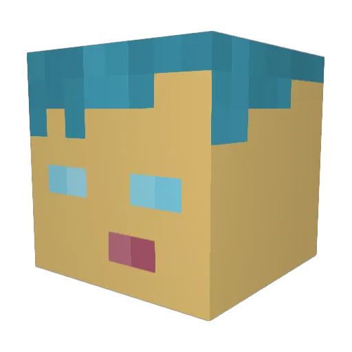 SebaGamer_20 Minecraft avatar head, 3D render