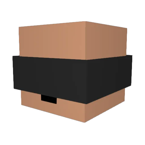 SebaOxO Minecraft avatar head, 3D render