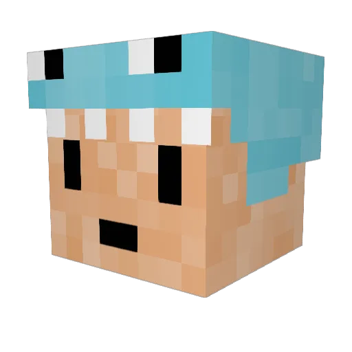 Seba_erazo88 Minecraft avatar head, 3D render