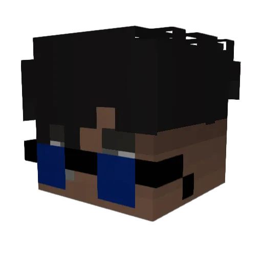 Sebad0 Minecraft avatar head, 3D render